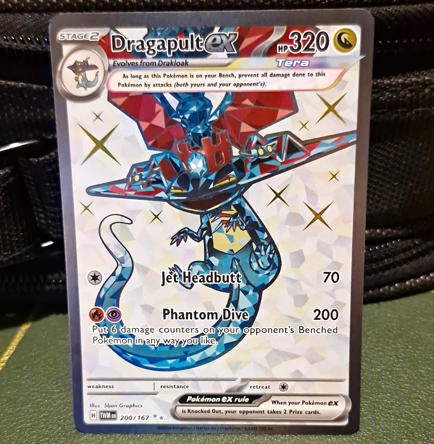 The Pokémon Company Dragapult ex 200/167 Twilight Masquerade UR Holo 320HP EN