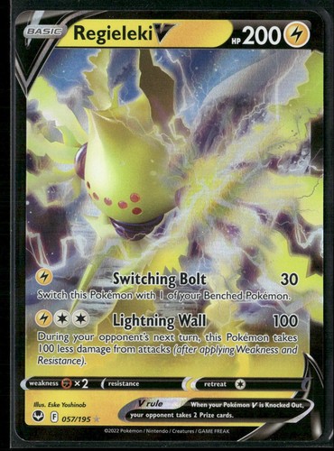 Pokémon - Regieleki V 57/195 Silver Tempest Ultra Rare NM