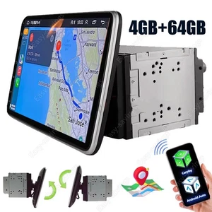 Double 2DIN Rotation 10.1'' Android Touch Écran Voiture Stereo Radio GPS Wifi 64GB