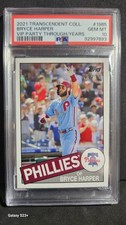 2021 Transcendent coll.#1985 Bryce Harper vip party through/years psa 10