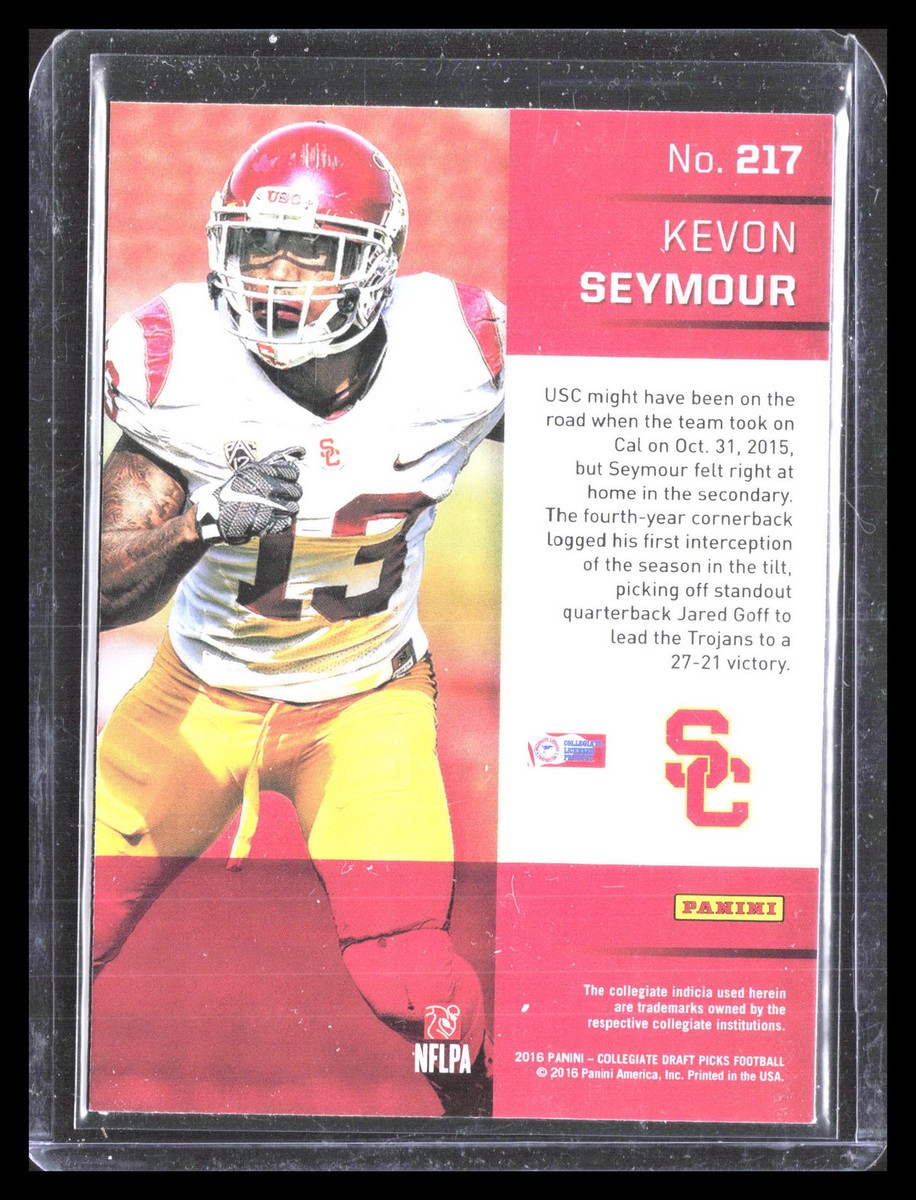 Kevon Seymour 2016 Panini Prizm Collegiate Draft Picks #217 USC Trojans