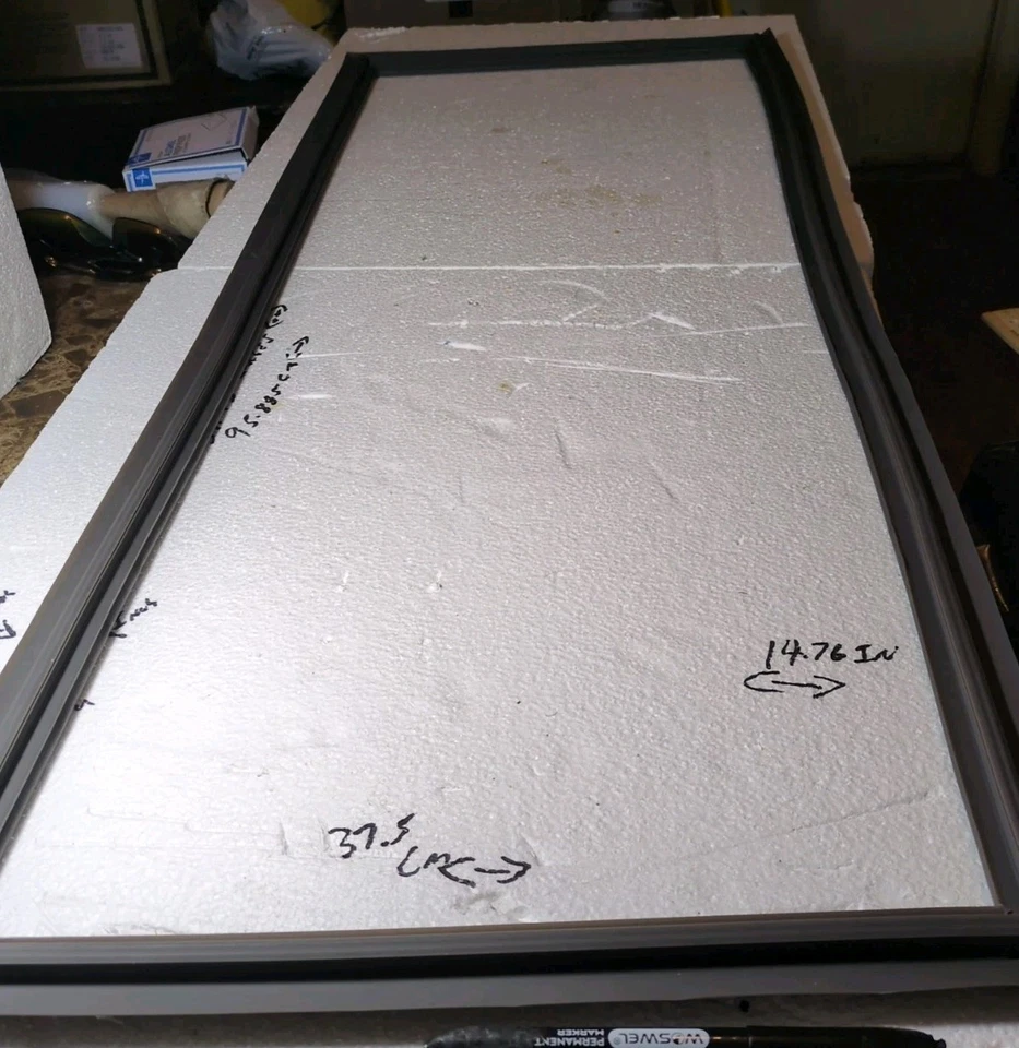 Junta de puerta de refrigerador Haier General Electric junta referencia pieza de repuesto gris Foto 4 de 4