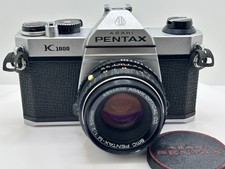 Vintage Pentax k1000 film camera kit   50 mm f2.0 - Bonus Carry Bag  TESTED 