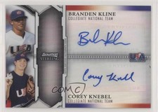 2011 Bowman Sterling Dual Refractor 73/99 Branden Kline Corey Knebel Auto n1u