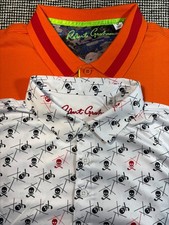 NEW -Robert Graham - lot of 2 - Short Sleeve Polo Golf Shirt Size M