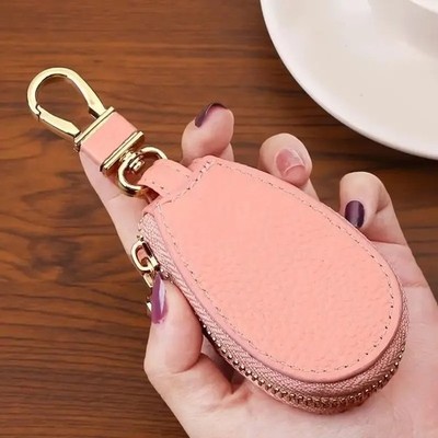 Mini Leder Geldbörse Portemonnaie Schlüsselanhänger Multifunktional Schlüsseletui Etui Reißverschluss