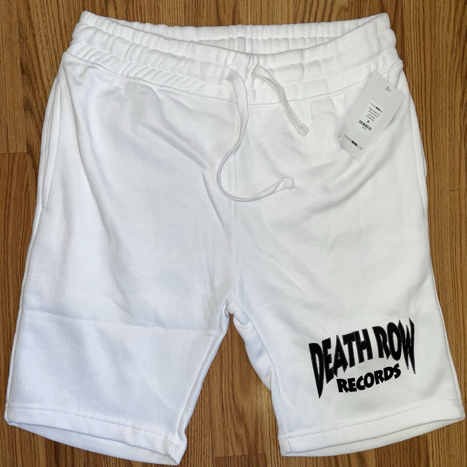 FILA Death Row Records pantaloncino uomo bianco nero raro nuovo con etichetta Medium