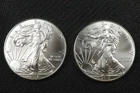 NobleSpirit (LG) Desirable American SILVER Eagle Pair 2012 Superb GEM BU