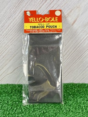 VINTAGE NEW OLD STOCK YELLO BOLE PIPE TOBACCO POUCH!! IN PACKAGING.