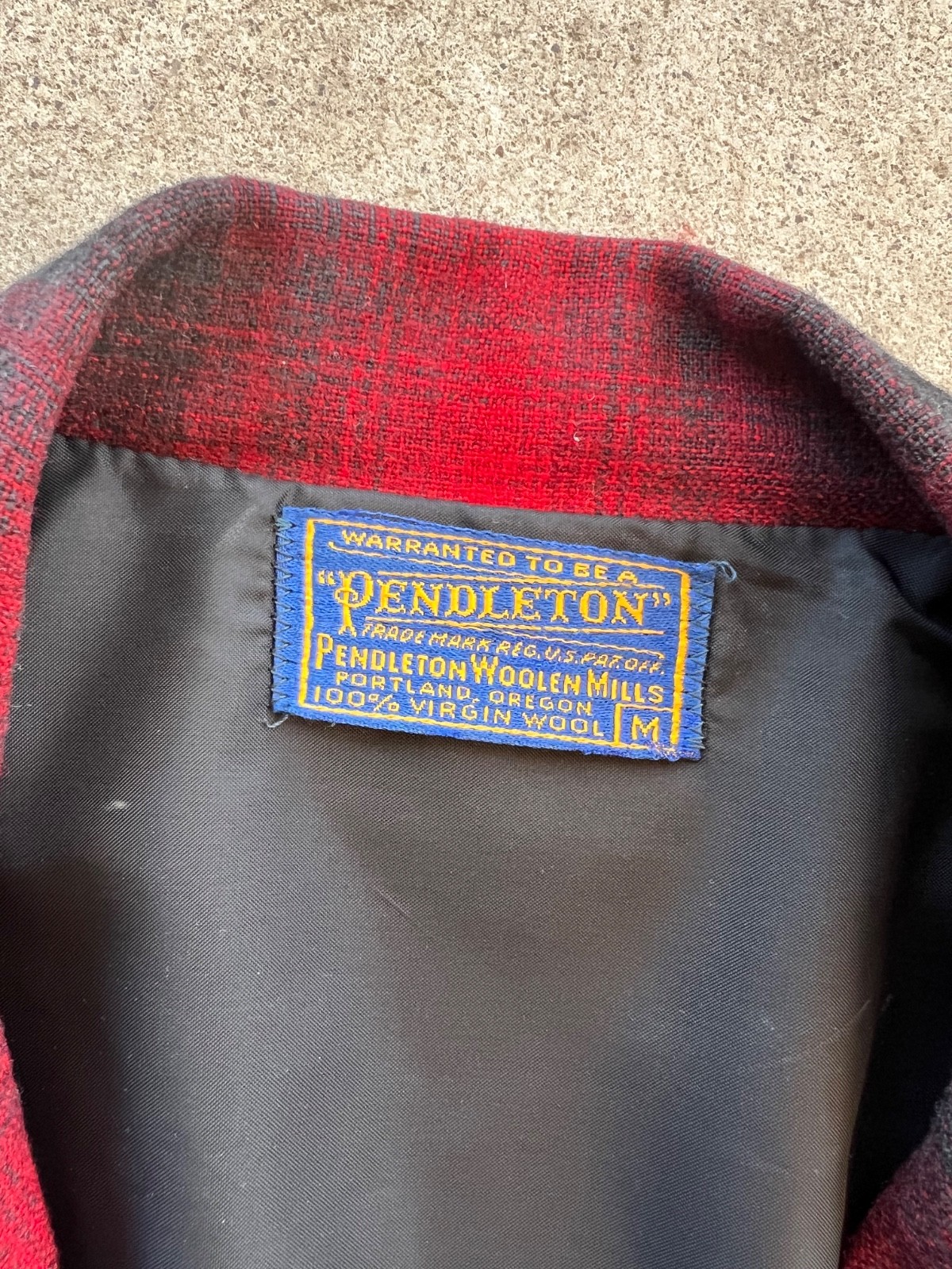 Vintage Pendleton Blazer Shadow Plaid Flannel Med… - image 19