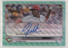 2022 Topps Chrome Rookie Aqua Wave Refractor 19/199 Reiver Sanmartin Auto 04o2