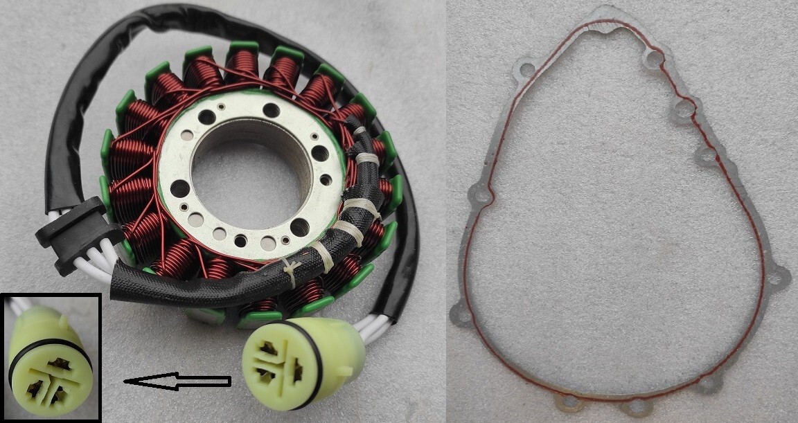 Alternateur stator de rechange avec joint carter pour Kawasaki Z750S Z750N Z1000 03-06