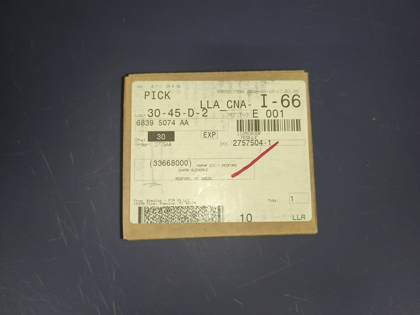 New Genuine Transfer Case Module For Jeep Grand Cherokee WK 1415