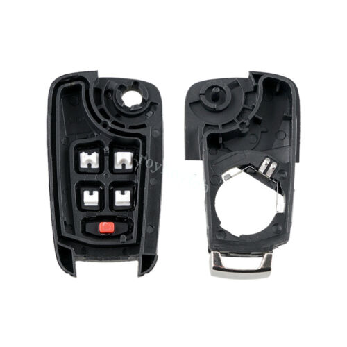 2 Replacement Flip Remote Key Fob Shell Case 5 Button For Chevrolet Buick GMC US - Picture 3 of 9