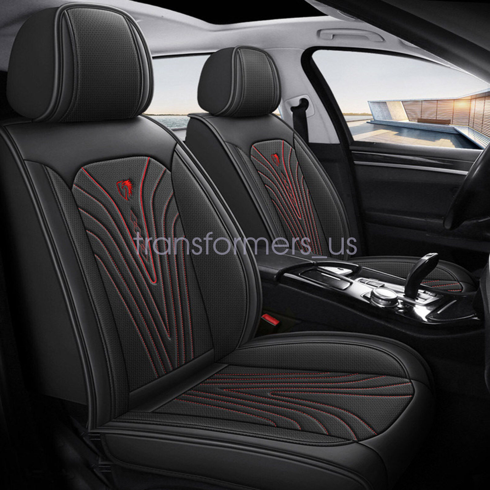 5-Seats Luxury PU Leather Full Surround Car Seat Protector Seat Cover For Toyota