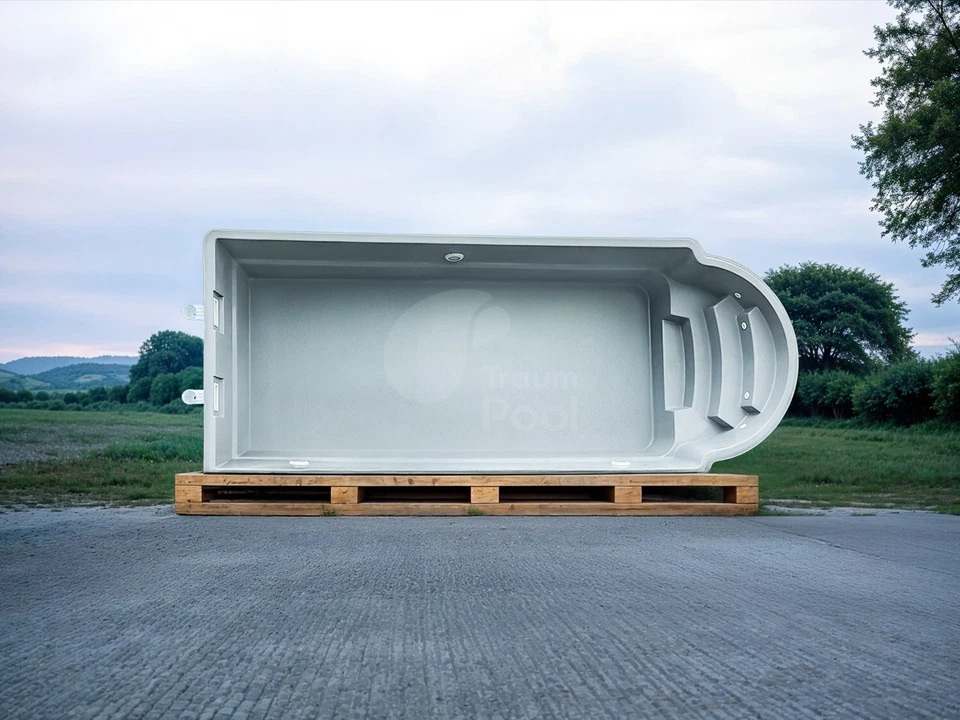 GFK Pool, Schwimmbecken 6 x 3 x 1,5 Einbaubecken Fertigpool HERSTELLER - Bild 4 von 4