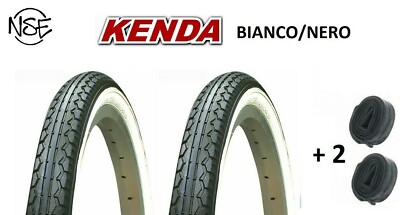 Kit 2 Copertoni + 2 Camere D'Aria Per Graziella 20 X 1.75 - Bianco/Nero - Foto 10