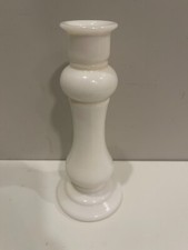 Vintage E. O. Brody Co Milk Glass Candle Stick Vase 8" made in USA