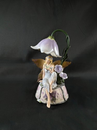 LE LENA LIU ZAUBERHAFTE VIOLETTE FEE FIGUR SPIELUHR BELEUCHTET ARDLEIGH ELLIOTT - Bild 2 von 9