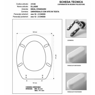 Ideal Standard Toilettendeckel ELLIPSE-ELLIPSE PLUS WEISS Reißverschluss