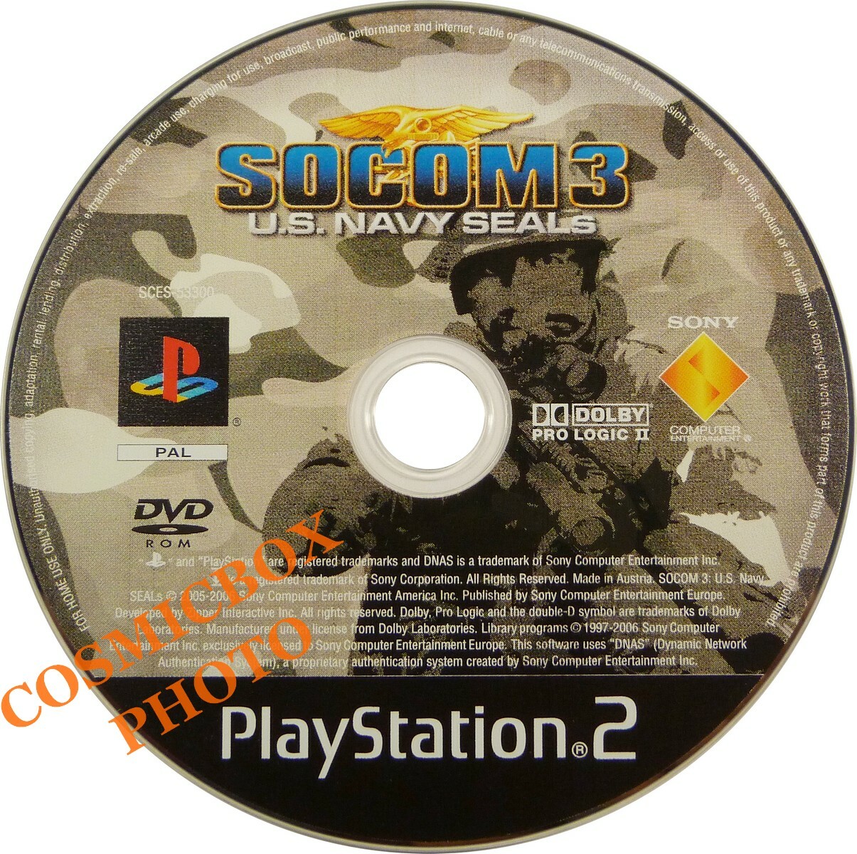 PlayStation 2 - SOCOM 3 - US Navy seals - jeu de guerre soldat GI ps2 testé PAL