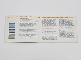 Racket Attack Authentic Original NES Nintendo Manual Only *
