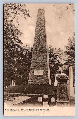 K7/ Auburn New York Postcard c1910 Logan Monument Fort Hill 329 | eBay