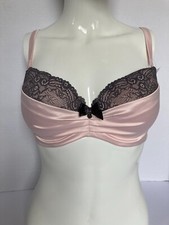 Boux Avenue "Henrietta" Pink Balconnette Underwired Moulded Bra Size 30E