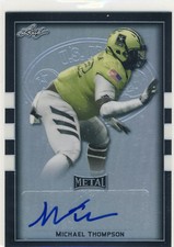 MICHAEL THOMPSON 2018 Leaf Metal US Army All American Black /15 AUTO OKLAHOMA