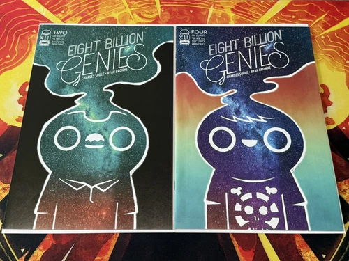 EIGHT BILLION GENIES #2 & 4 NM | RYAN BROWNE 2ND PRINT VARIANTS | IMAGE 2022