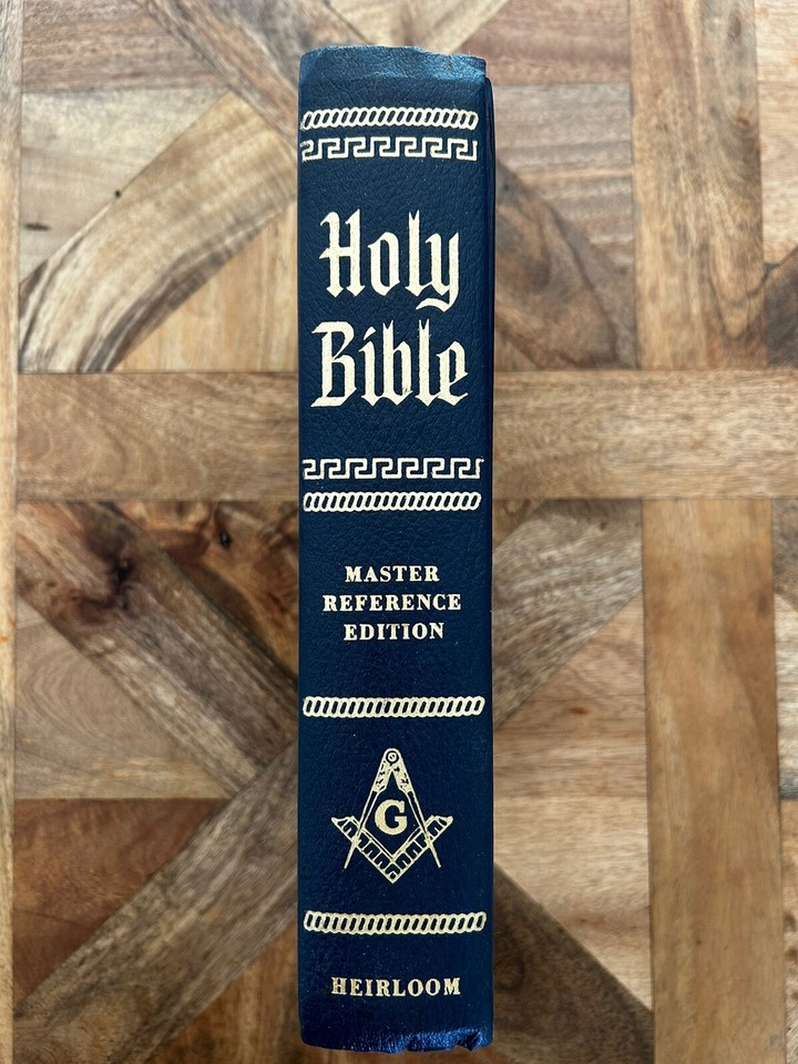 Masonic Holy Bible Master Reference Edition Heirloom 1964 Red Letter