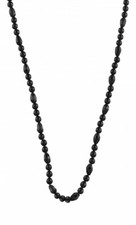 DYRBERG KERN Kalomee SS BLACK  Beads Collar NEW NUEVO largo