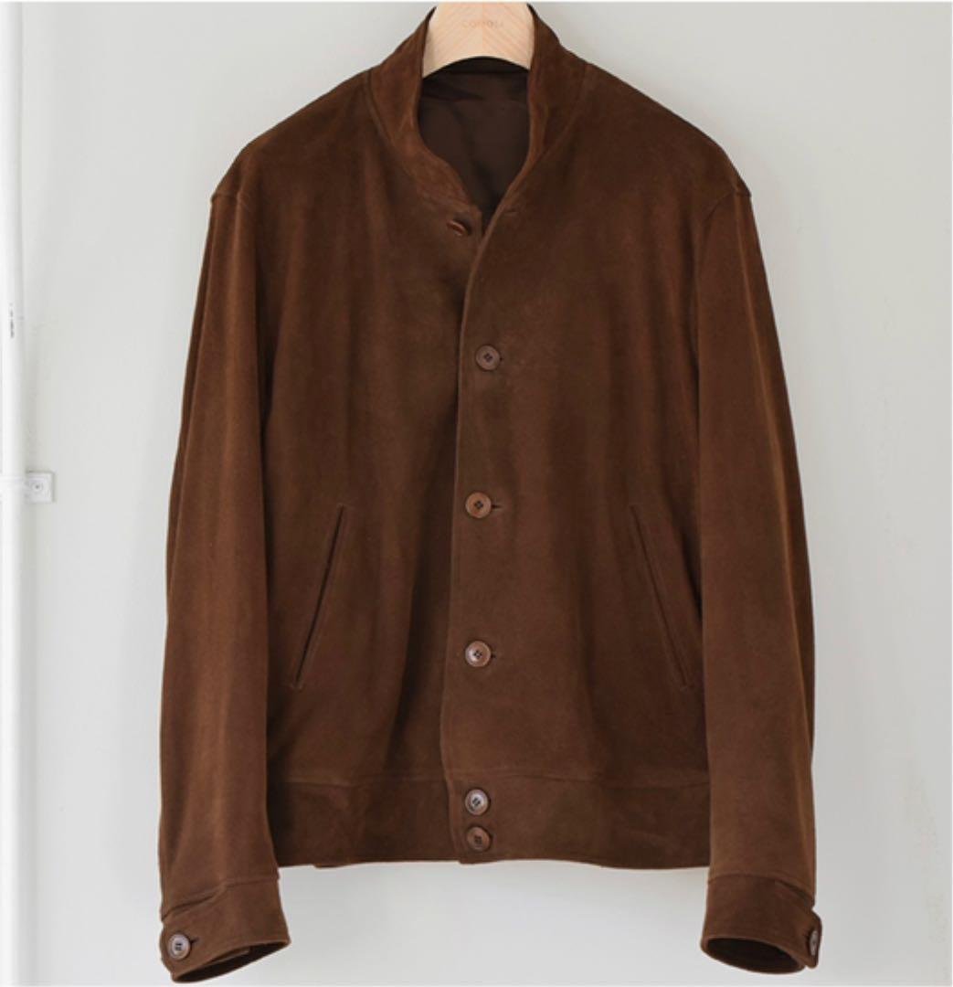 COMOLI 21AW Suede Leather Riders Jacket