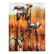 Ducks Throw Blanket 50x60 Plush Fleece