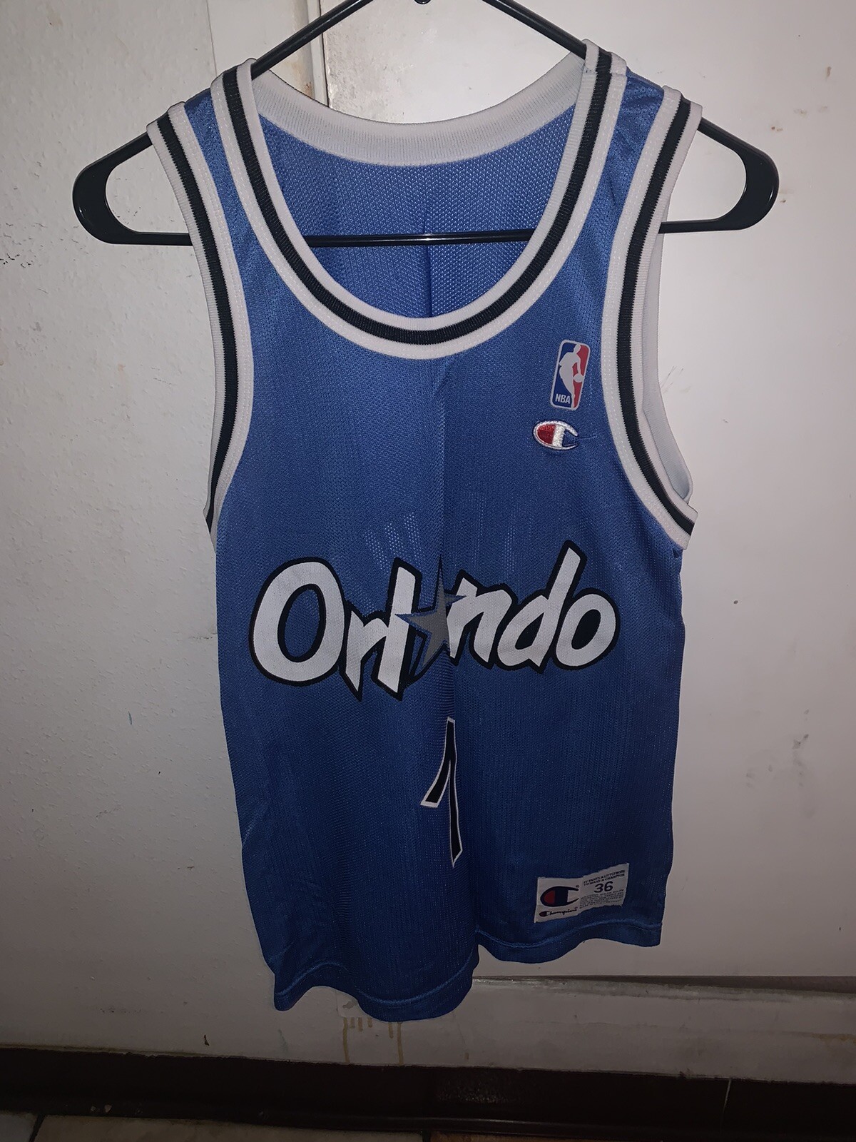 Penny Hardaway Orlando Magic Vintage 90's Champion NBA Basketball Jersey Size 36