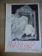 Werbeprospekt    Gildemeister & Ries Bremen M&auml;nner tragen Seide  ca 1935