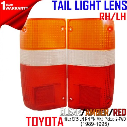 Pair Rear Tail Lamp Lights – For 1990-1995 Toyota Hilux Pickup MK3 (LN / RN / YN Series), 2WD/4WD