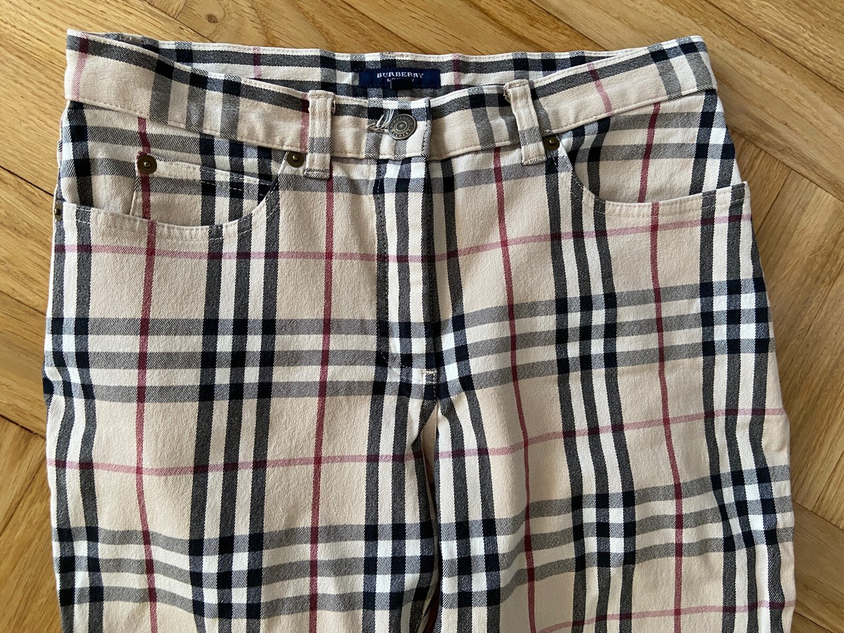 BURBERRY LONDON Stretch Pants Classic Plaid Women US 4 UK 6 BURBERRY LONDON Stretch Pants Classic Plaid Women US 4 UK 6