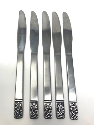 St Regis Stainless 5 Dinner Knives Hong Kong Flatware