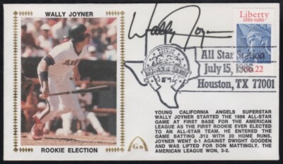 GATEWAY WALLY JOYNER AUTOGRAPHED ''ROOKIE ELECTION'' FDC POSTAL CACHET ENVELOPE