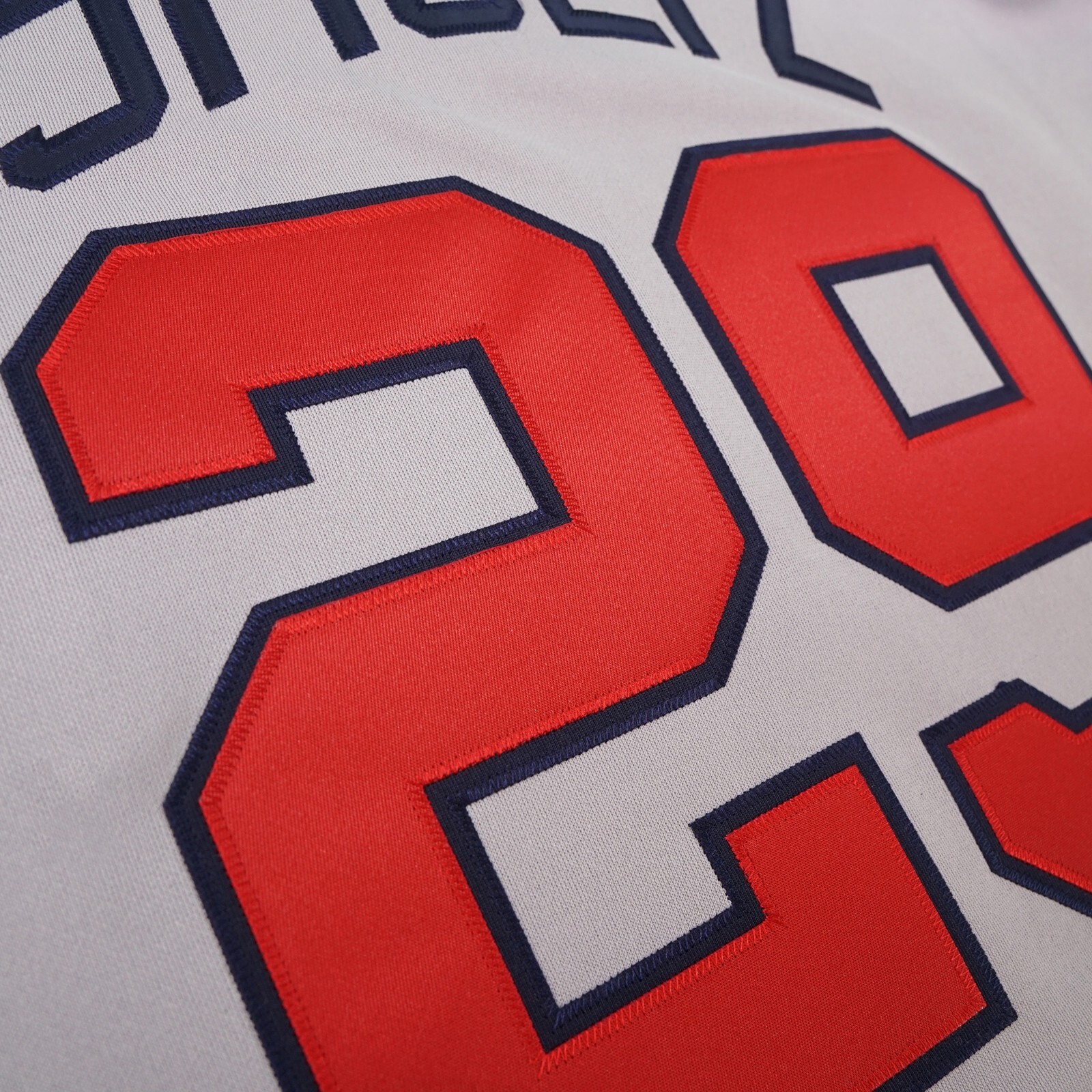 Andruw Jones Atlanta Braves 1999 World Series Grey Road Jersey - Men's Sizes S-3XL 8 thumbnail image