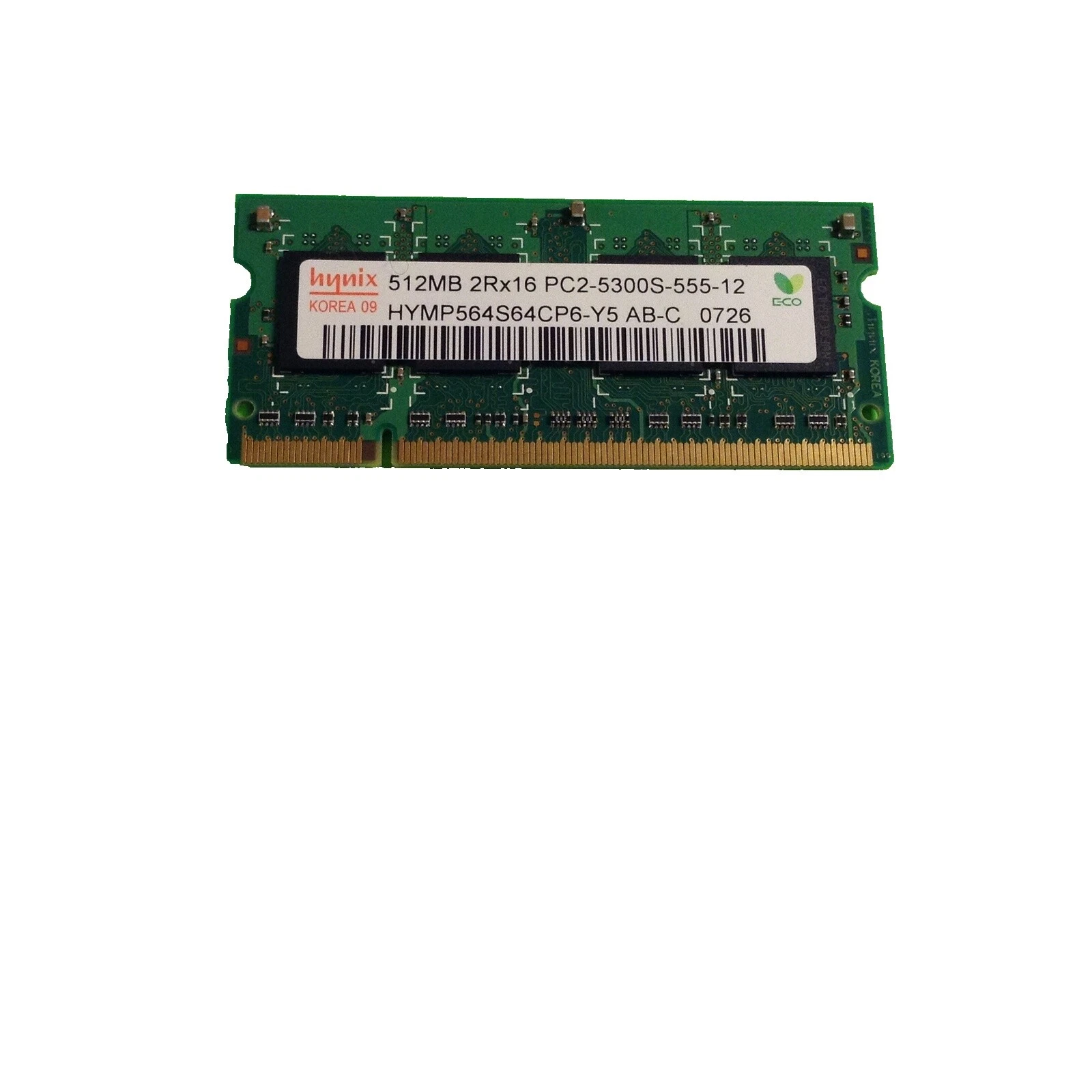 Hynix Computer 512 MB Capacity per Module RAM 512 MB Total Capacity