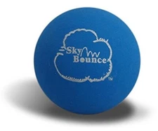 Sky Bounce Blue Color Rubber Handballs for Recreational Handball, Stickball,-3CT