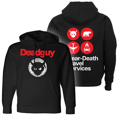 DEADGUY Near-Death Travel Services Pullover Hoodie NEW! Relapse Records SS4839