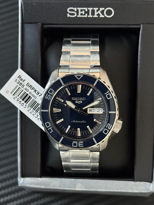 SEIKO 5 Sports Blue SNZH series Japan SRPK97-MINT | eBay