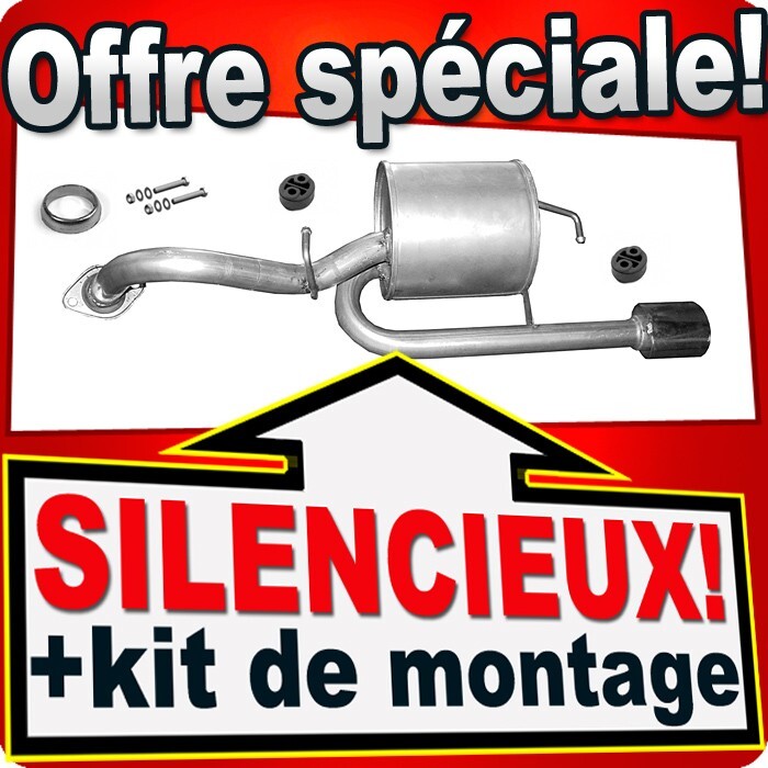 Silencieux arrière Toyota Urban Cruiser bruits échappement résolus moteur 1.33 101 CH