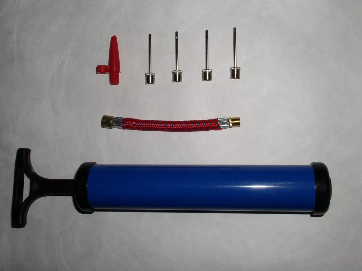 Mini Hand Air Pump w 4 Needles for Basketball Yoga Football Soccer Ball Bicycle