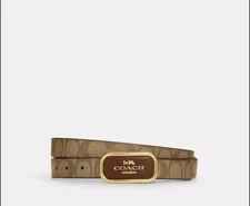 Coach Signature cut to size reversible Morgan belt