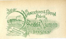 Nähmaschinen-Fahrrad-Fabrik Seidel & Naumann Dresden 80.000 Nähmaschinen v.1898