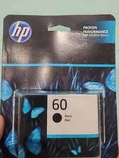 HP Original Ink Cartridge 60 Black CC640WN Option 140 Exp: 04/2024 NEW IN BOX